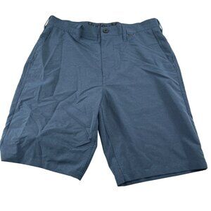 Hurley Mens Blue Phantom Hybrid Shorts Size 31 flat front